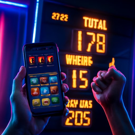 7777bet app running beside cricket scoreboard